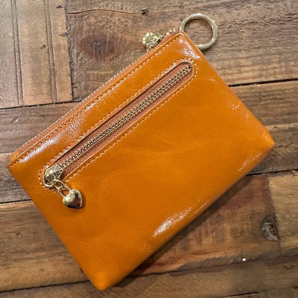 Handbag Crave Audrey  Waxed Leather Wallet Keychain NWOT